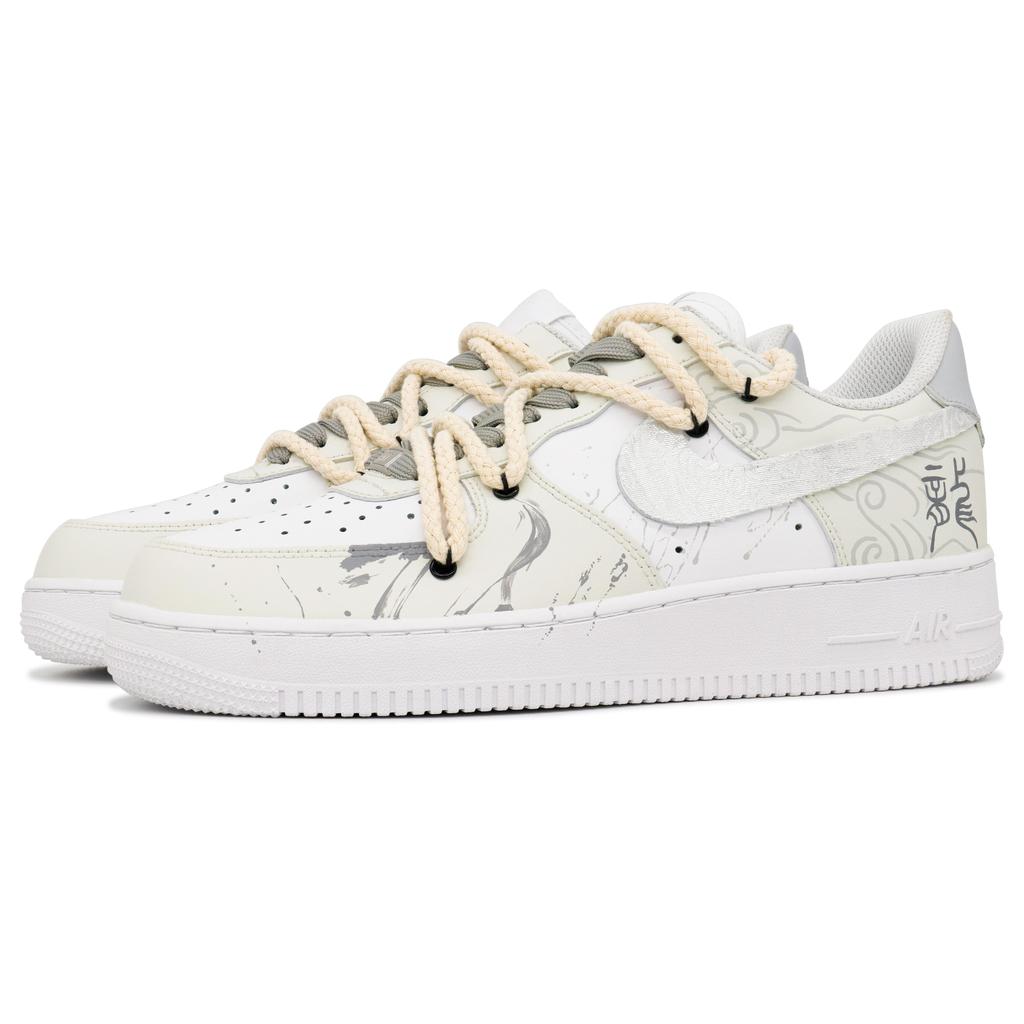 Nike Air Force 1 Девять Кругов Производства, Скрытые Облаками Чжаолун Термальное Покрытие Низкие Скейтбордические Кроссовки Мужские CW2288-111(Команда201-)