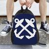 Боцманский Крюк Скрещенные Якоря - Белый Рюкзак Daypack Большой Вместимости Детский Книжный Рюкзак Школьная Сумка Наплечные Сумки для Мужчин Женщин