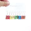 5 Pair Set Small Fresh Colored Resin Pendant Earrings Luminous Turtles Lollipop Ducks Rainbow Cat's Paws Dices Earrings Female