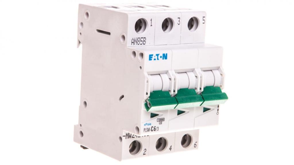 Circuit breaker 3P C 6A 10kA AC PLSM-C6/3-MW 242468