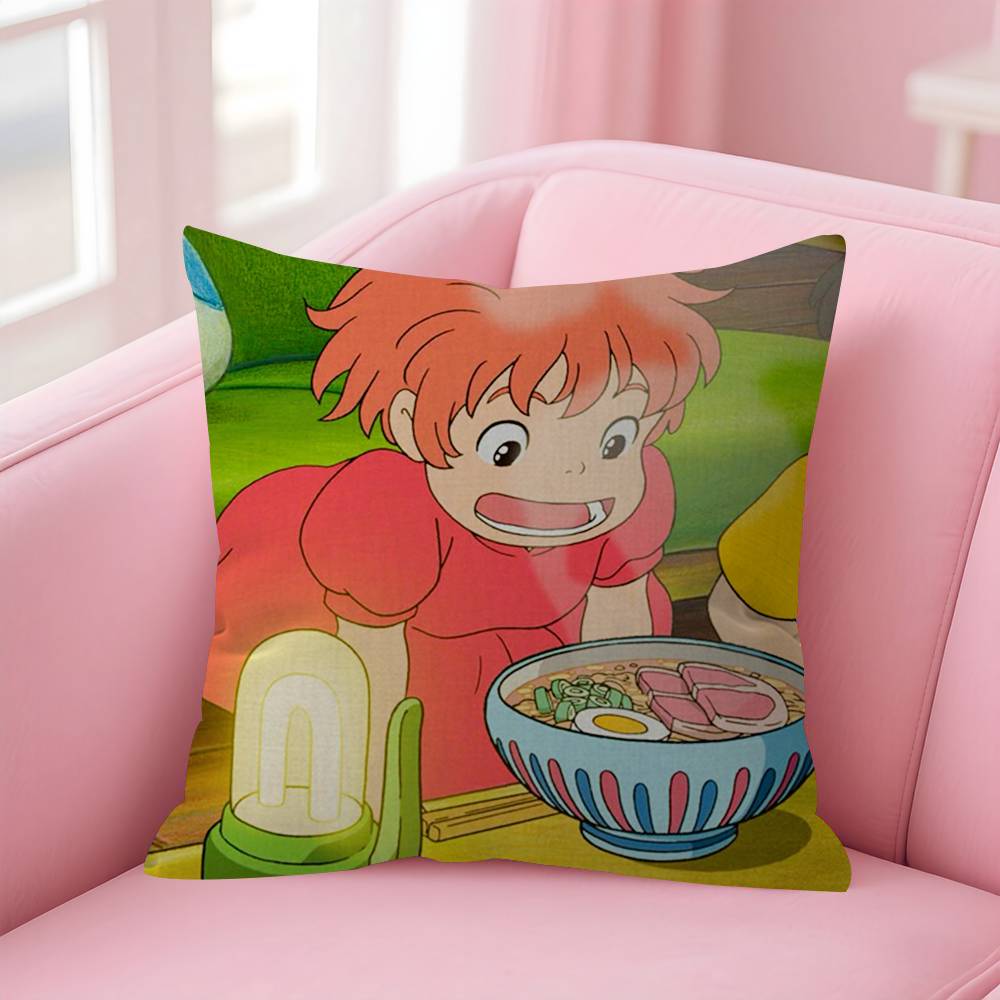 Cute Cartoon PPonyoS Pillowcase toon Gift Cushion Cover Bedroom Home Sofa Chair Seat Decor pillow case