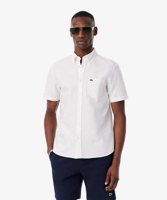 LACOSTE Мужская рубашка с коротким рукавом из оксфорда Ch1917-56G 001