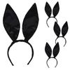 Party, Sexy Bunny Headband, Black, 4 Pieces