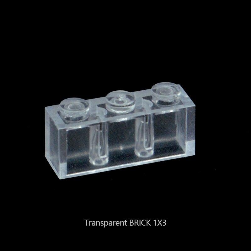 Компактные детали 1x2 2x3 2x4 1x1 Кирпичики Компоненты MOC Прозрачные Строительные Блоки Подарки Игрушки для Детей