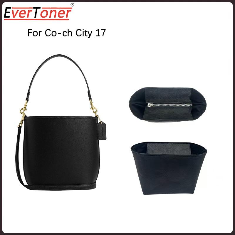 EverToner Microfiber Paper Liner Insert for Co-ch City 17 Bucket Bag Waterproof Lightweight Organizer with Storage Inner Support