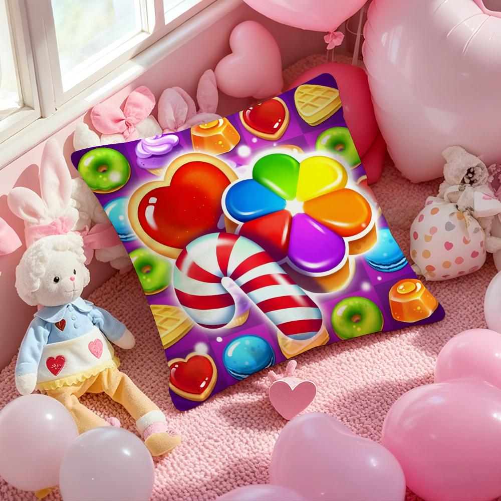 Игры C-Candy Crush Sagaes Наволочка с принтом узора Подушка для гостиной Дивана и Декор спальни