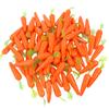 10/25/50Pcs Easter Artificial Carrot Mini Foam Vegetable Fruits Happy Easter Decoration Ornament for Home Table Kids DIY Crafts