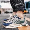 WTEMPO Мужские летние кроссовки, уличная спортивная обувь с дышащей сеткой, повседневные кроссовки для бега, Нескользящие неуклюжие кроссовки с толстой подошвой