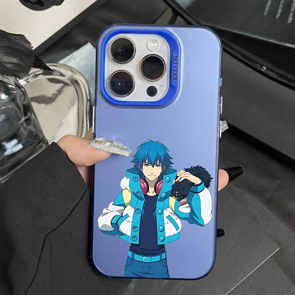 Чехол для телефона D-Dramatical M-Murder Аоба Серагаки для iPhone 16,15,14,13,12,11,Pro,Max,Plus,Mini,XS Противоударный Синий Матовый Бампер
