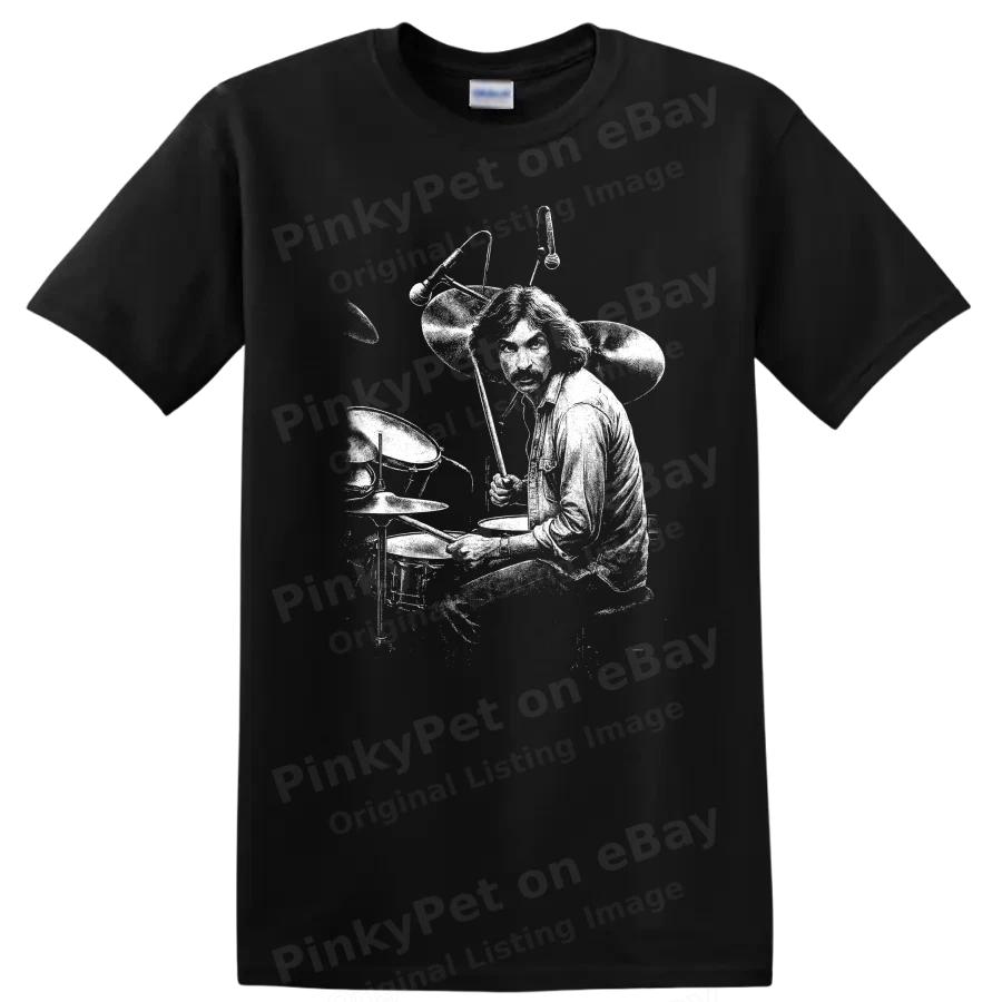 Nick Mason Rock Legends T Shirt Pink Floyd Tribute Drummer Portrait Tee