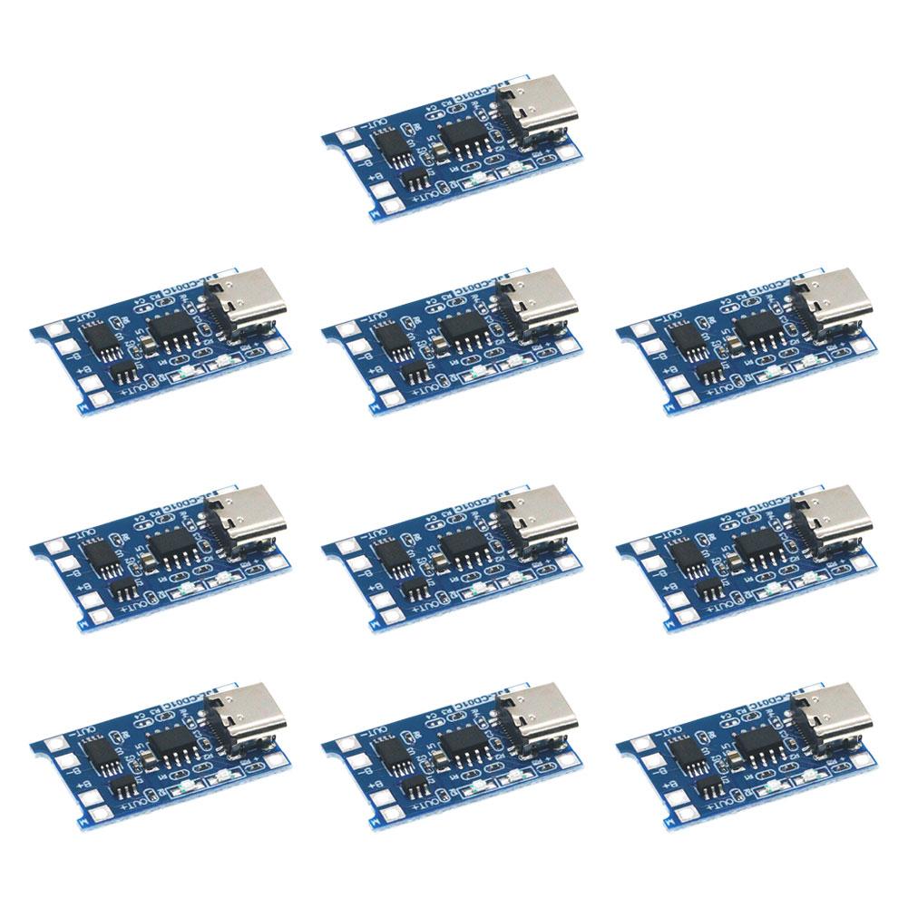 Плата зарядки литиевых аккумуляторов 18650 TP4056 TC4056A, 5В 1А, TYPE-C, Micro USB