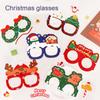 Practical Party Decoration Kids Decorative Glasses Home Supplies Cartoon Glasses Paper Santa Paper Glasses Lovely