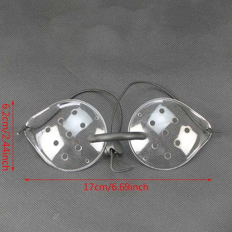 1шт пластиковый вентилируемый прозрачный щиток для глаз с 9 отверстиями после операции на глазу