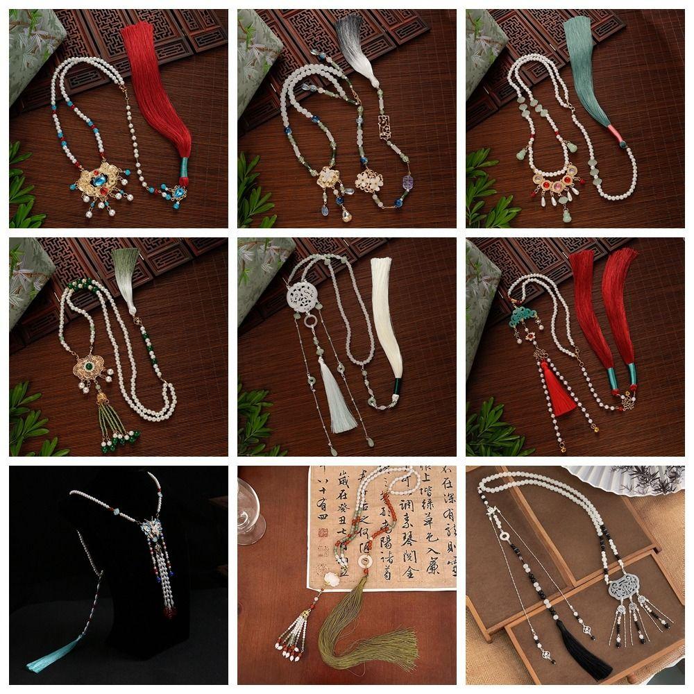 Tang Ming Song Dynasty Hanfu Ruyi Pendant Chinese Style Chinese Necklace Women