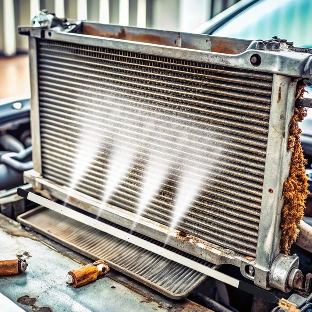 Portable Radiator Cleaning Tool, 4500 PSI Radiator Flush And Cleaner Tool, Radiator Pressure Washer Tool For Household Cars, Trucks, RV