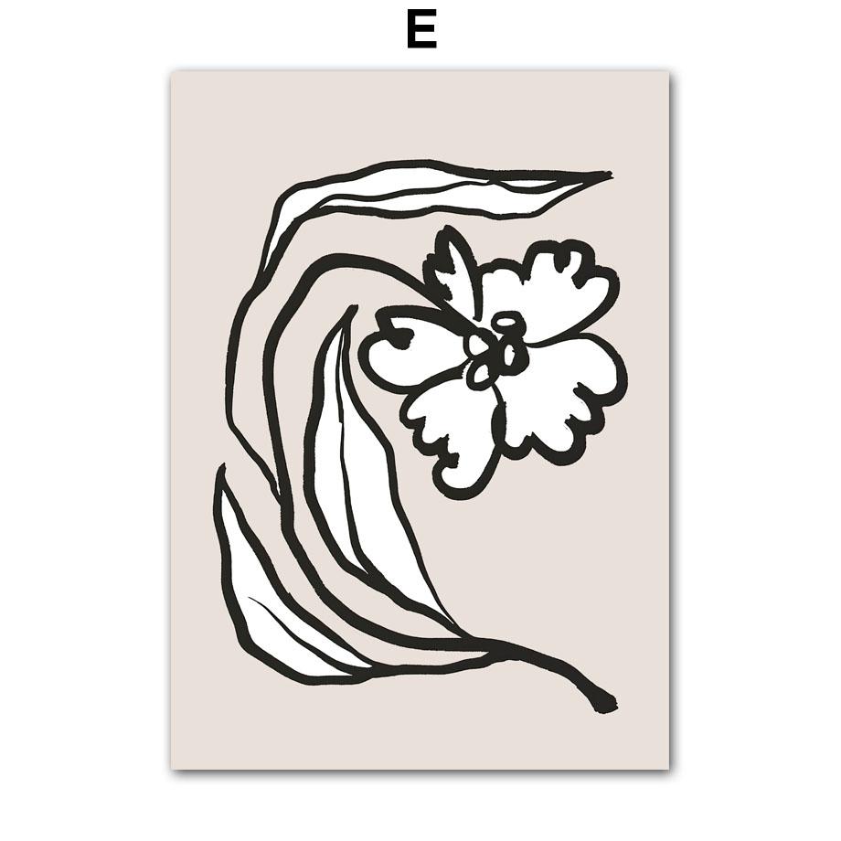 Абстрактные Матисс Коралловые Листья Цветочница Настенное Искусство Гостиная Украшения Плакаты на скандинавскую тему и принты Холст Картины Картины