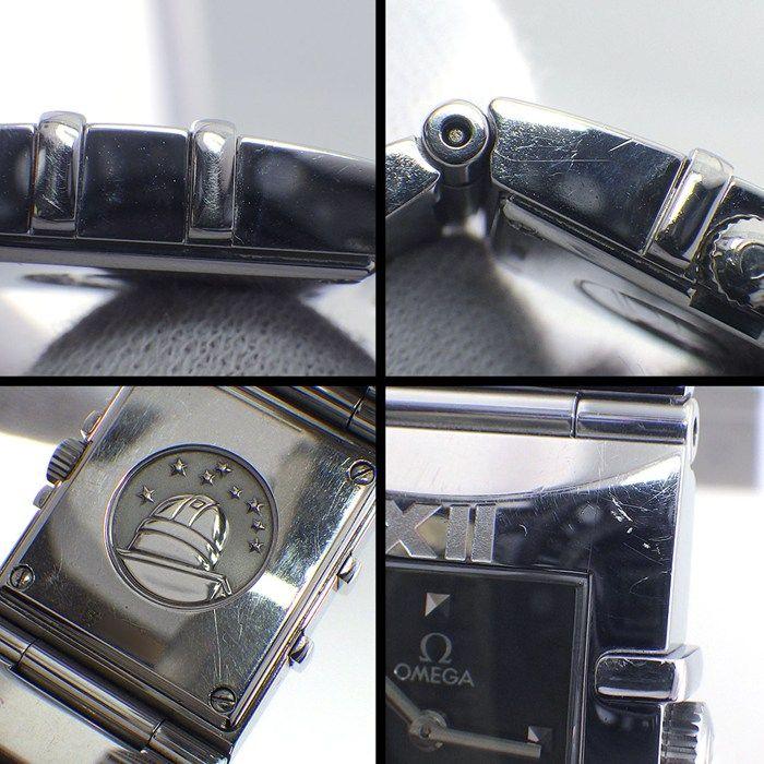 Used Omega OMEGA Constellation Quadra 1521.41.00 Square Black Dial SS Quartz Analog [Used]