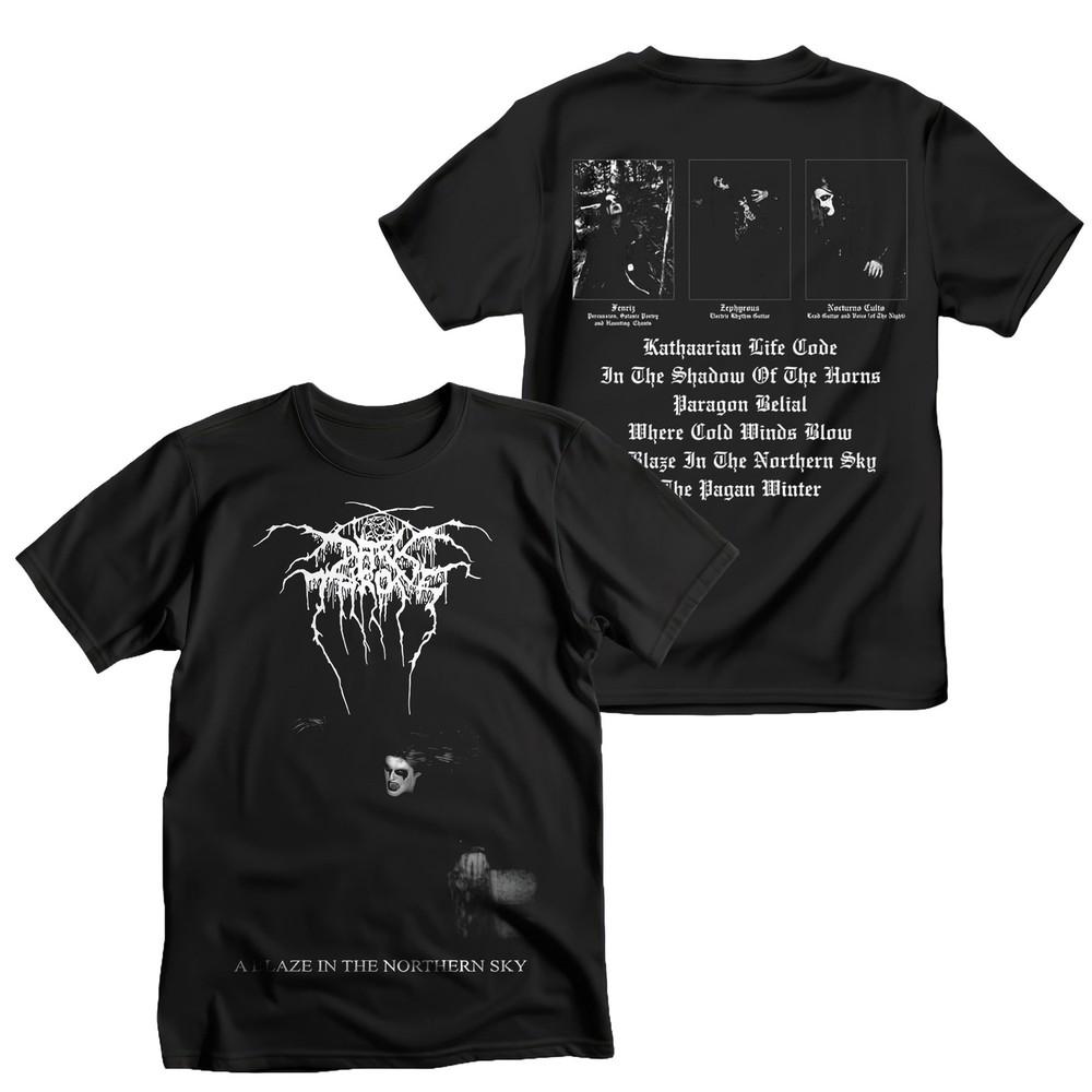 Официальная футболка с альбомом Darkthrone A Blaze In The Northern Sky S-2XL НОВАЯ Унисекс Футболка