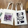 Anime Shopper Bag Hunter X Hunter Killua Zoldyck Shopping Bag Canvas Bag Tote Large Capacity Collapsible Handbags Shoulder Bag