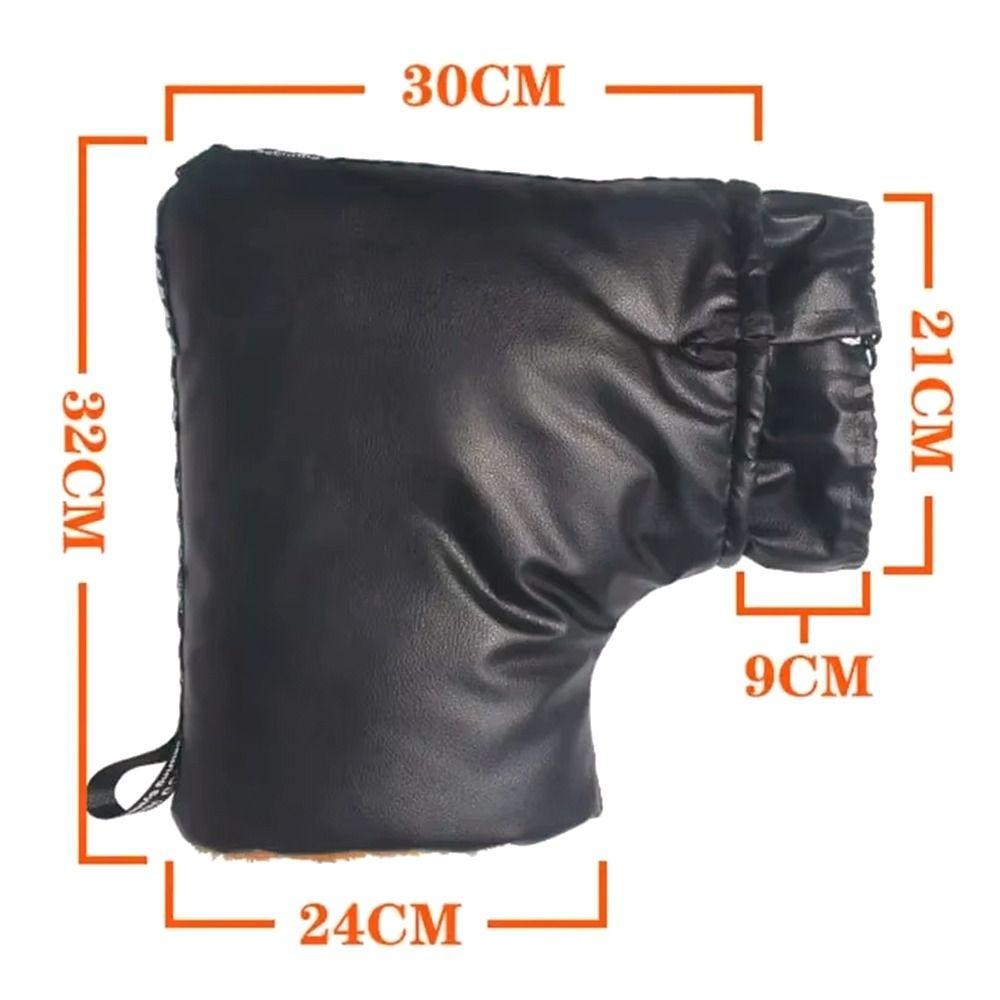 1 пара ПУ мотоциклетных рулей, толстые теплые чехлы для ручек, новые теплые перчатки, мотоциклетная часть