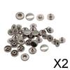 2x10 Sets 4 Parts of Snap Button Press for Jeans Jacket Clothing 10mm , 2 Pcs