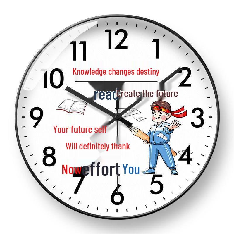 Radio-Controlled School Wall Clock for Classroom and Children's Bedroom