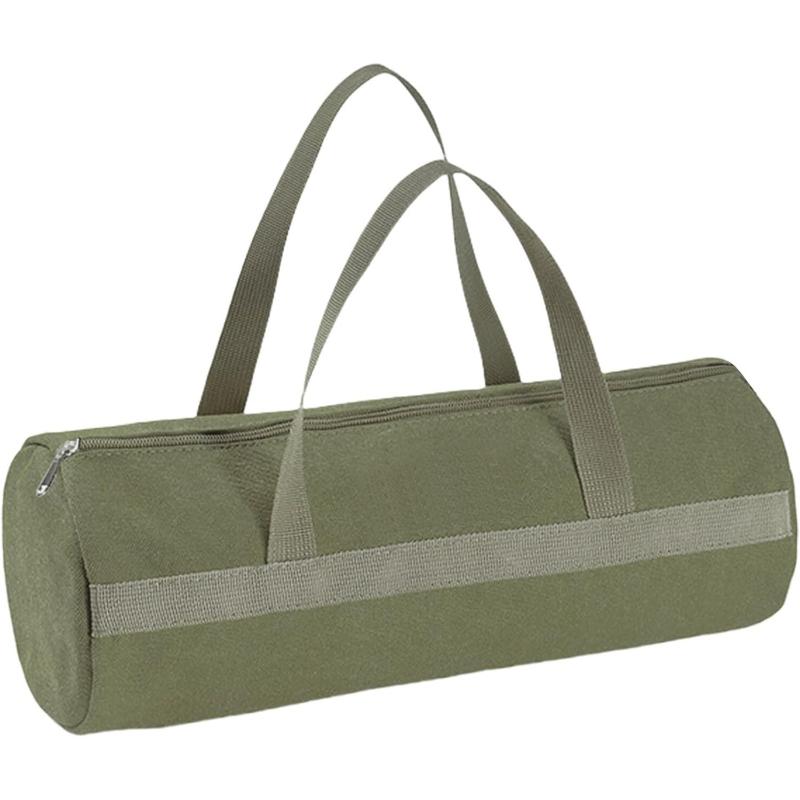 Outdoor Camping Accessory Storage Bag Tent Guy Ropes Stakes Tools Storage Bag Cylindrical Stake Storage Bag Cylindrical Bag