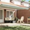 Replacement Awning Skirt in Green and White 4.5 m Polyester