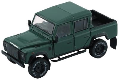 Scherer Designs BM Creations Land Rover Defender 110 Pickup 16 Green LHD 1/64 Scale Model 64B0197