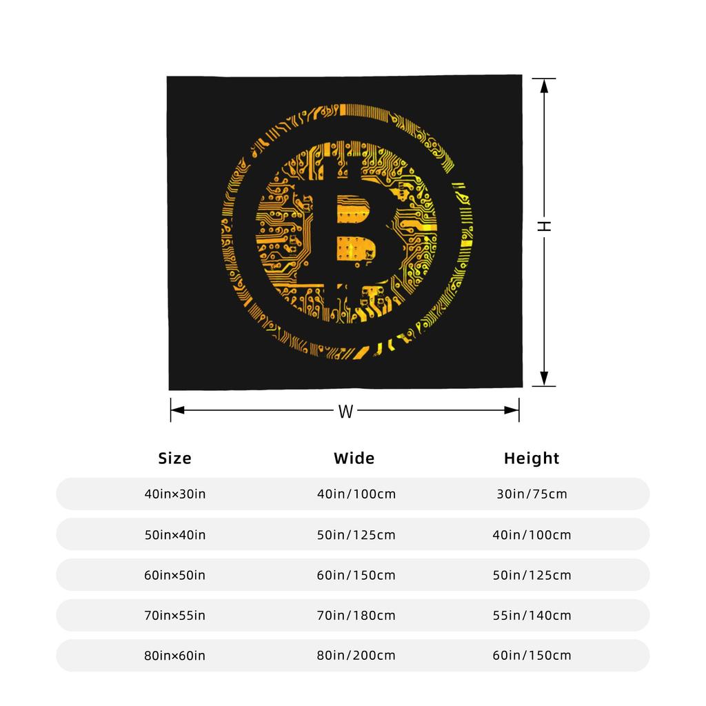 Пледы с Bitcoin Фланелевые Летние Для Кондиционера Криптовалюта Многофункциональные Супер Теплые Пледы для Дома Офиса Покрывала