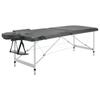 Massage Table 2 Zone Aluminum Frame Anthracite 186 x 68 cm
