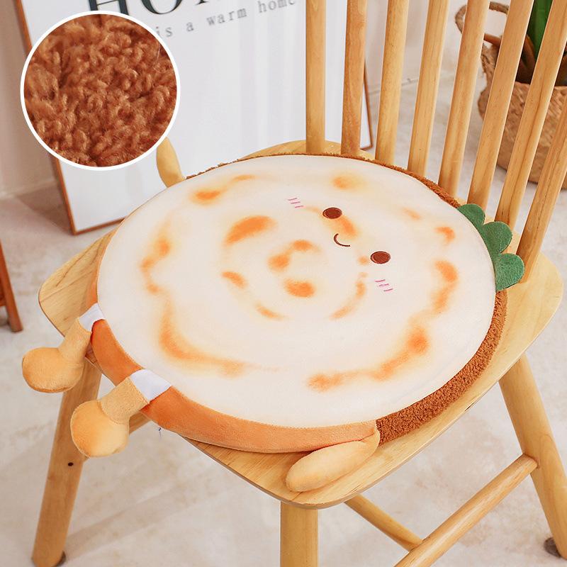 Cartoon Soft Memory Cotton Roujiamo Round Seat Cushion Office Sedentary Butt Pad Girls Tatami Futon Pad