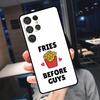 Чехол 'Картошка фри раньше парней' для Samsung Galaxy S25 Ultra S24 S22 S21 S23 Plus S20 FE S9 S10 S24 FE