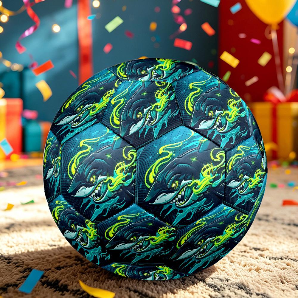 1pc Oceanic Fury Soccer Ball Size 5,Suitable for Practice Matches/Training, Ideal for Indoor and Outdoor Sports. c63036