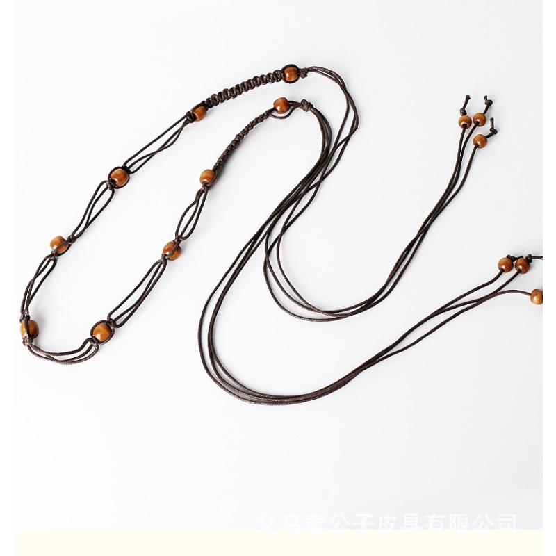 Ethnic-style Woven Belt Women's Dress, Retro and Fashionable Bohemian Decorative Waist Chain Dress, Waist-cinching Accessory