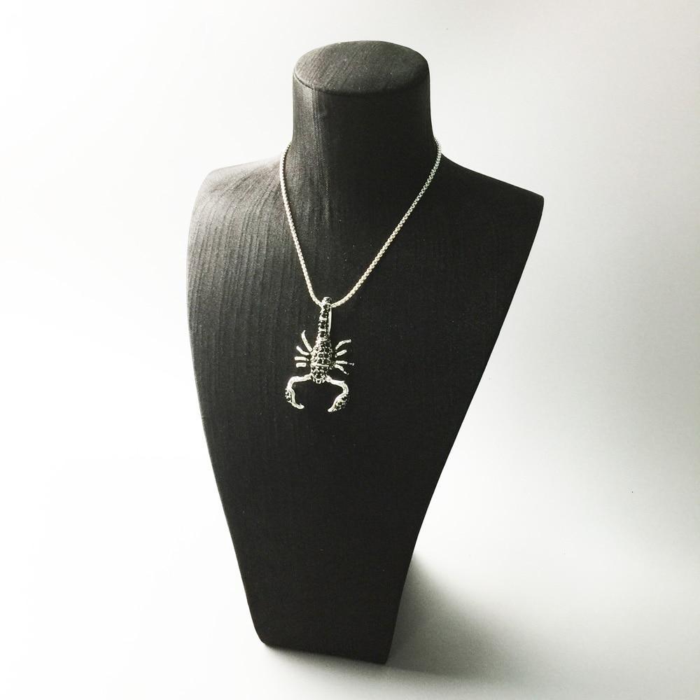Black Scorpion Pendant Fit Necklace Europe Style Rebel Fashion Good Jewerly for Men Women Bijoux Gift In 925 Sterling Silver