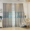 Роскошные европейские жаккардовые шторы с эффектом полного затемнения и подходящие к ним легкие занавески для романтического декора дома.
