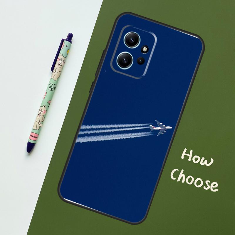 Airplane Plane Aircraft For Xiaomi Redmi Note 12S 11S 10S 9S Note 12 8 9 10 11 Pro Phone Case For Redmi 12 9 C 10C