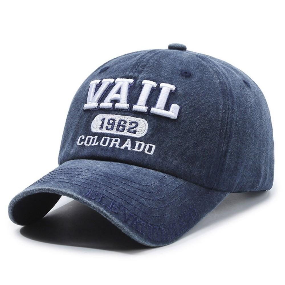 Colorado 1962 VAIL Embroidered Baseball Cap Washed Cotton Sun Hat For Man Women Unisex