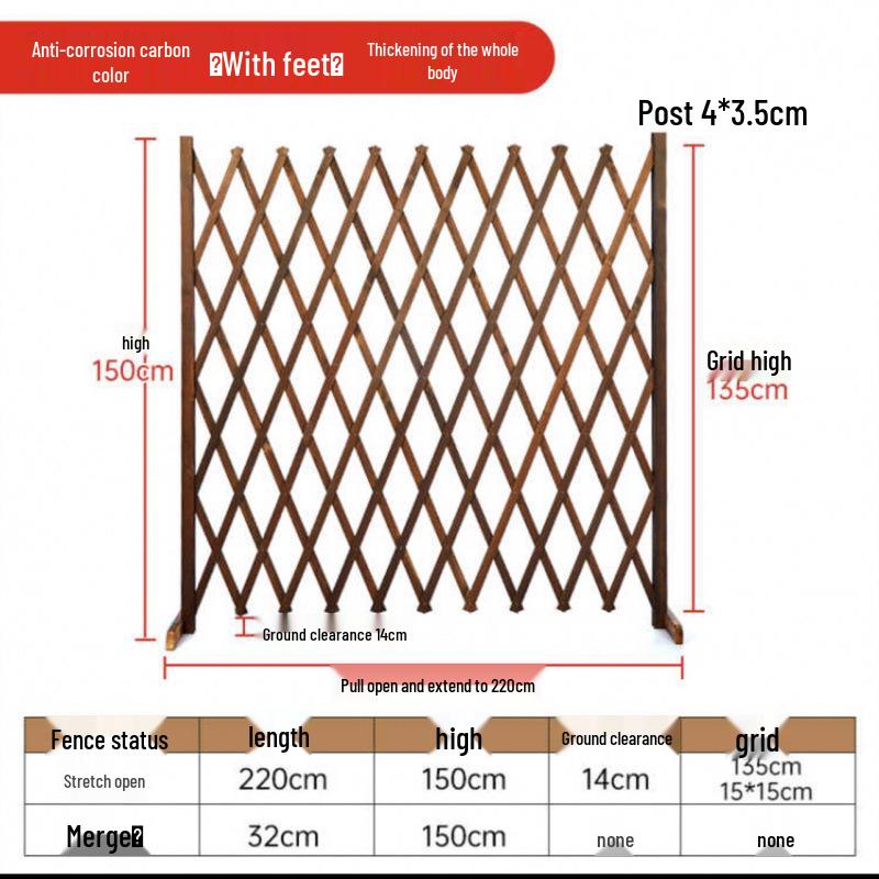 Уличный антикоррозийный раздвижной деревянный забор для сада, двора, крытого балкона и вольера для собак.