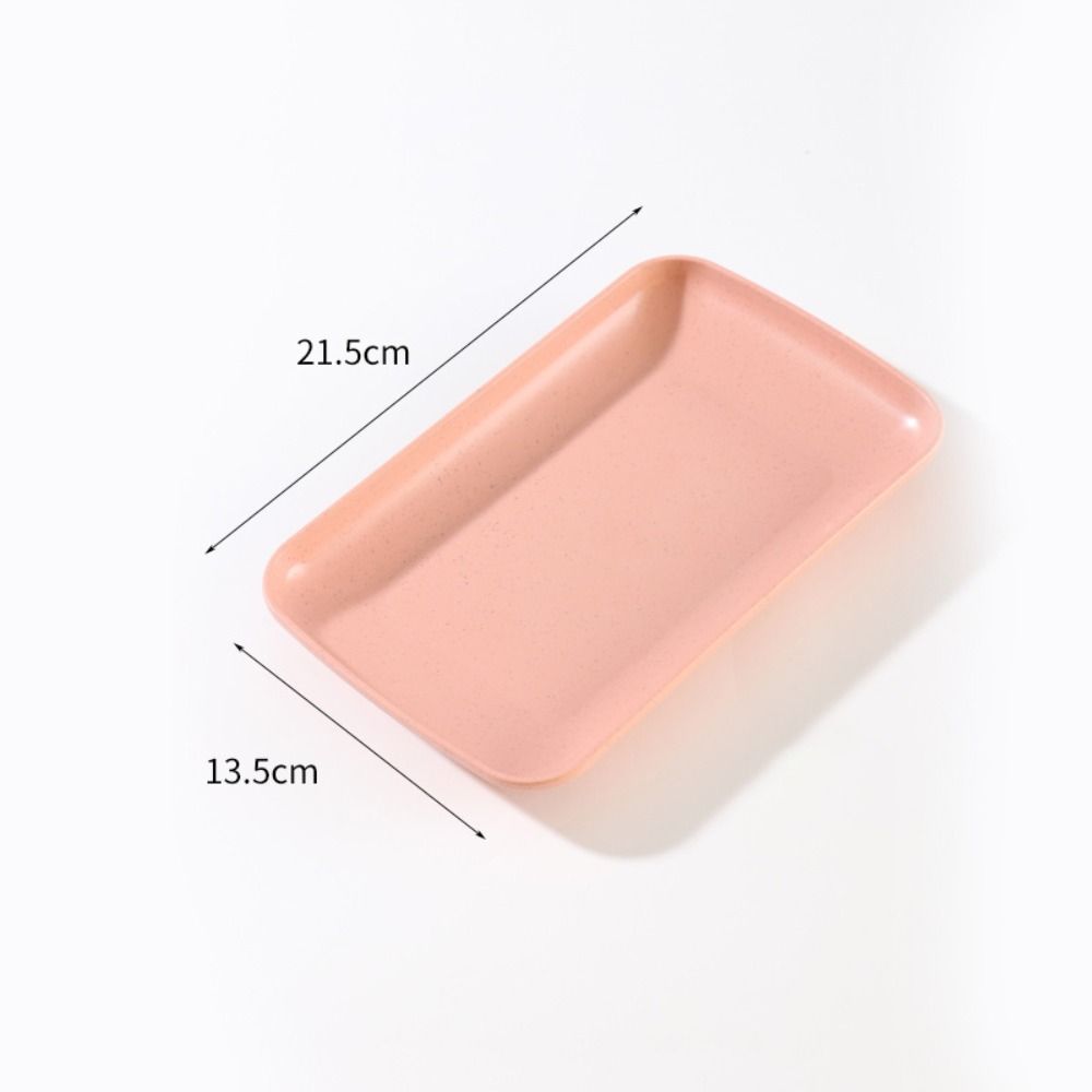 Прочный пластиковый поднос для закусок из пшеничной соломы, квадратный поднос, новые столовые приборы для еды