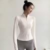 Spring yoga clothes, women's long-sleeved jackets, running training, fitness clothes, quick-drying, windproof, and exercise clothes.