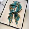 New Silk Scarf Women's Korean-Style High-Grade 70cm Square Scarf Spring and Summer Fashionable Stylish Decorative Scarf Thin Small Square Towel