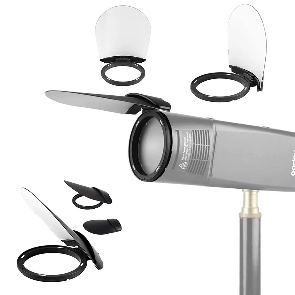 Затемняющая пластина AK-R12 Карта отражателя Рассеиватель света Аксессуары для вспышки Универсальный для круглой головки вспышки Godox H200R Вспышка V1