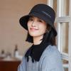 Новая шляпа женская высококачественная однотонная универсальная шляпа-ведро с буквенным принтом японская простая шляпа-умывальник