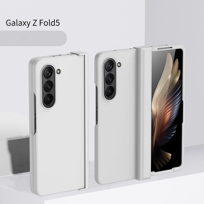 Для Samsung Z Fold 6 Складной Мобильный Чехол Ощущение Кожи Матовое Полная Защита для Чехла Телефона Samsung Z Fold 4 5