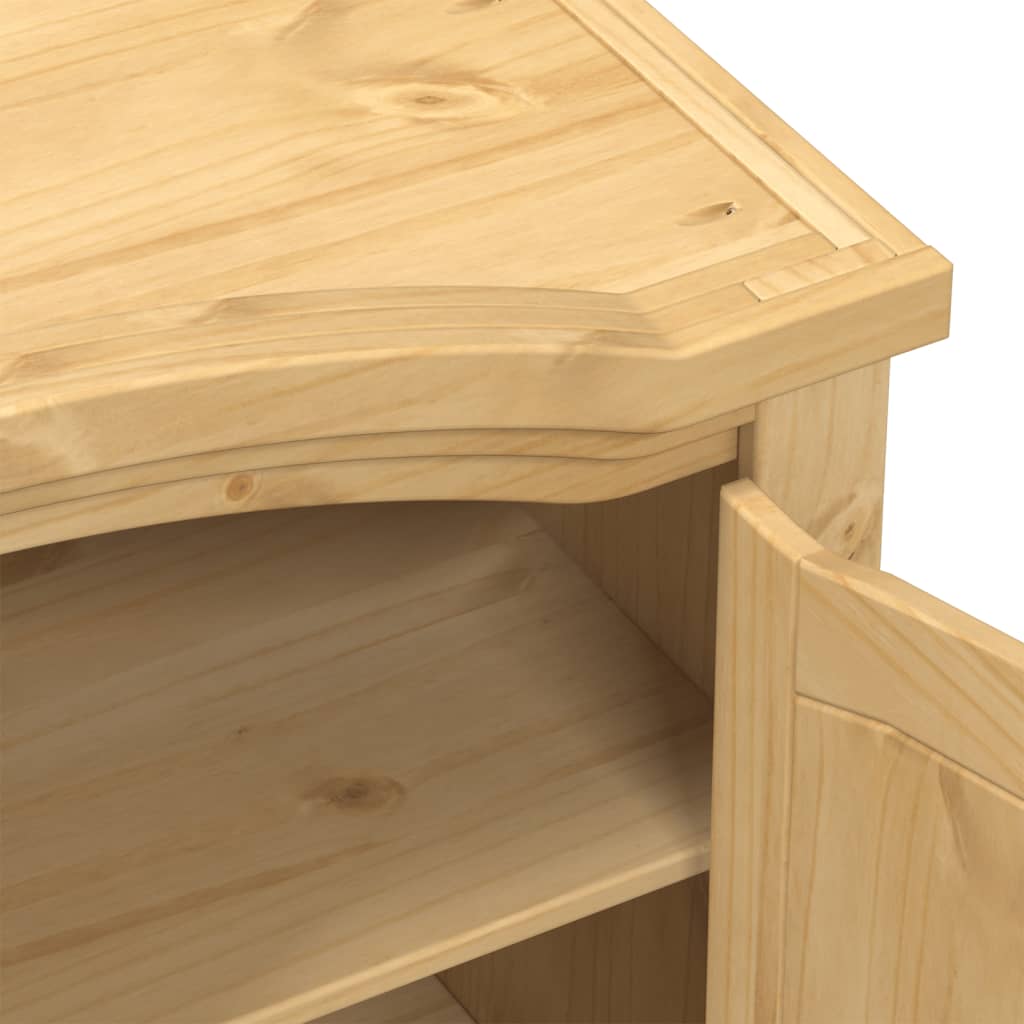 Corona Wardrobe 151.5 x 52 x 186 cm Solid Pine Wood