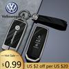 Для VOLKSWAGEN VW Автомобильный Чехол-Держатель для Умного Ключа Бесключевой Корпус для VW Volkswagen Touareg 2022 2021 2020 2019 2023 Брелок Prot