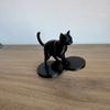 Современная 3D-печатная скульптура прыгающей кошки Геометрический Минималистичный Декор для дома Настольное украшение для гостиной Идеальный подарок для любителей кошек