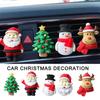 3D Рождественский Ароматизатор на Клипсе для Воздуховода Автомобиля, Санта Клаус, Лось, Колокольчик, Смола, Клипса для Ароматерапии, Аксессуары для Украшения Салона Автомобиля